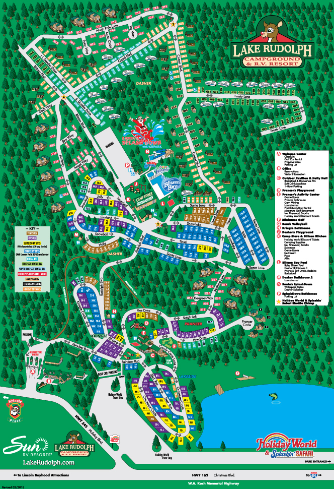 Lake Rudolph Campground Map