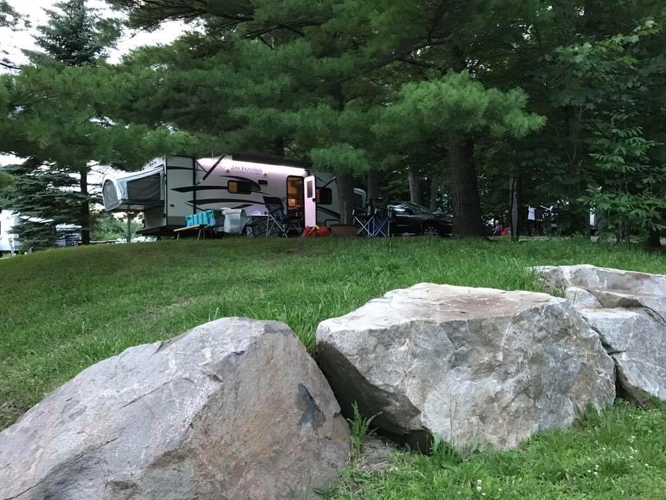 Campground #129 1000 Islands/Ivy Lea KOA in Ontario, Canada