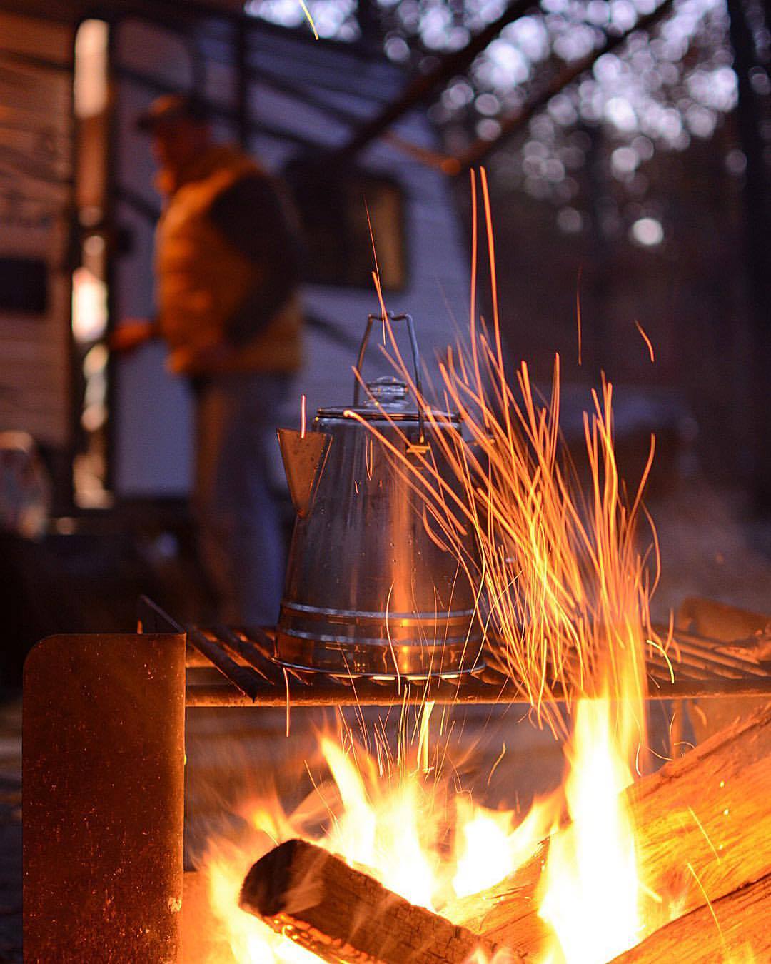 Campground Coffee and Warm Spirits for Chilly Weather