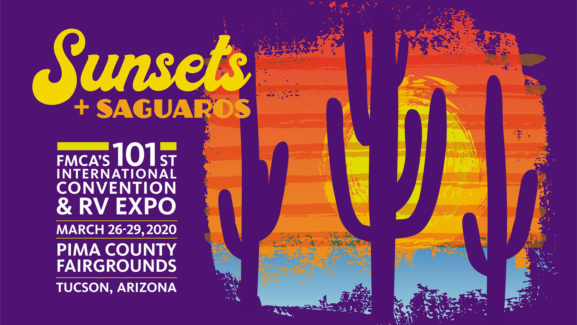 FMCA Convention Spring 2020: Sunsets and Saguaros in Tucson, Arizona
