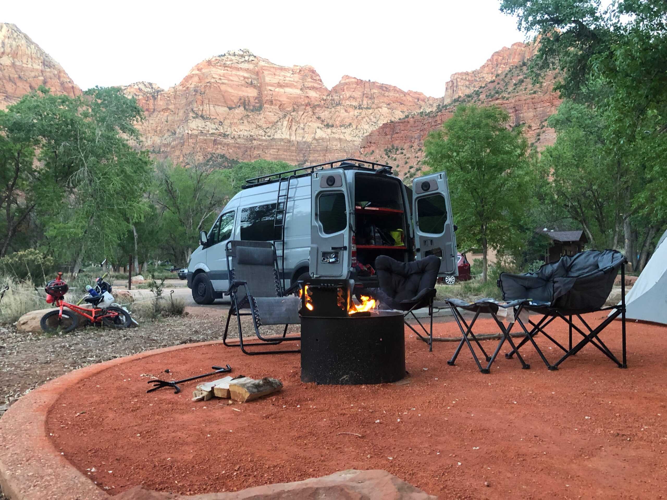 Watchman Campground in Zion National Park